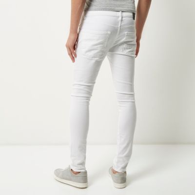 White Danny super skinny jeans